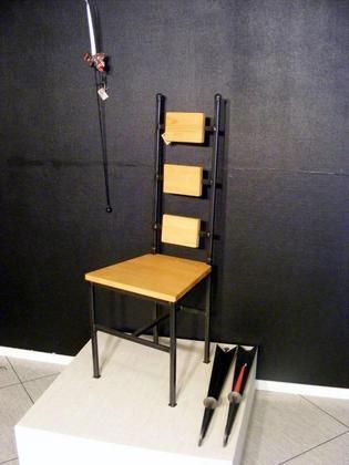 Smidesstol och väggljustakar, Raa Design.