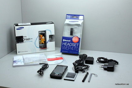 1st Samsung B7300 OmniaLITE med bluetooth hedset WEP470