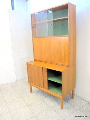 Vitrinskåp teak, 50-tal