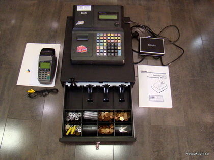Kassaregister Sam4s & Ingenico kortterminal