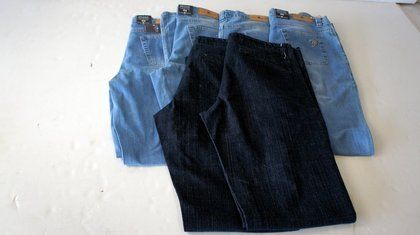 6st par damjeans, Park Lane och Serious Sally, storlek 44 och L