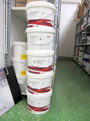 50 liter helmatt, vit takfärg, Milltex 2, Alcro