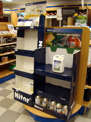 Målar/fasadtvätt, teakolja, tvättdukar - Nitor