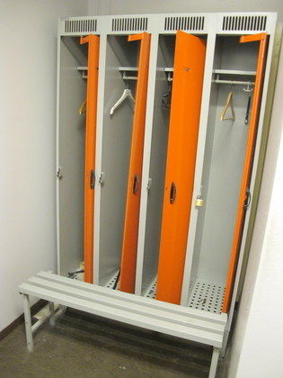 Omklädningsskåp, plåt