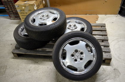 4st original Mercedes fälgar