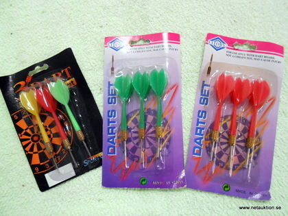 Badminton, dart, frisbee