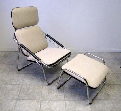 Fåtölj med fotpall, Duxiana