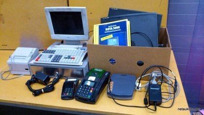 Kassaregister, kortdragare, mm