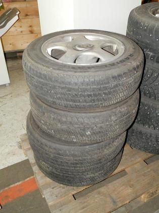 4st aluminiumfälgar med däck, 175/65 R14 C