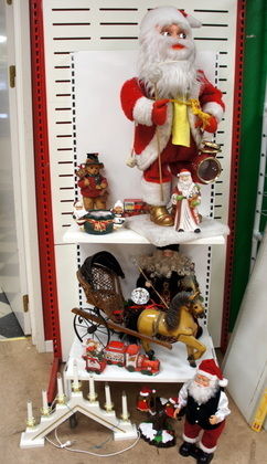 Julpynt & stor tomte