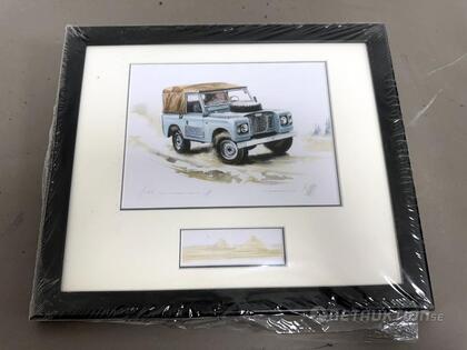 Landrover Series II-A, Uli Ehret Litografi Landrover Series II-A, Uli Ehret Litografi