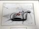 Mercedes Benz W196, Uli Ehret Litografi Mercedes Benz W196, Uli Ehret Litografi