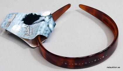 Diadem, brunt med dekoration	