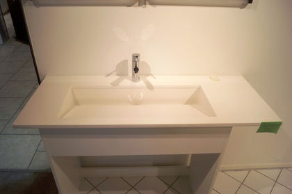 Handfat med blandare, Silestone 