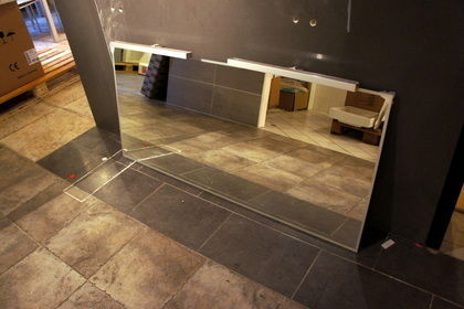 Spegel med matt ledbelysning, Aspen Viskan 34300