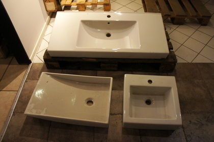 3st tvättställ/handfat i porslin