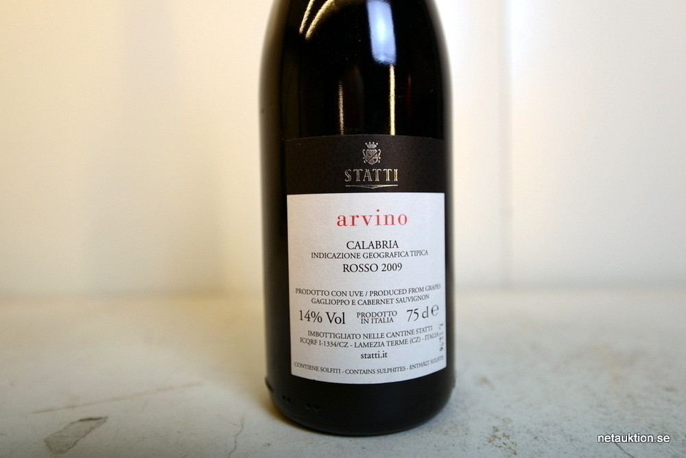 Netauktion - Rött vin, Arvino Rosso 2009, 156st
