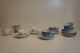 6st koppar med fat, Måsen och Blå blom mm