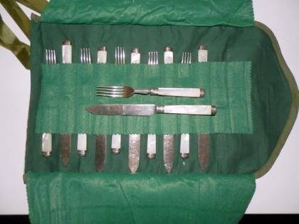 Engelska silverbestick, 6+6st