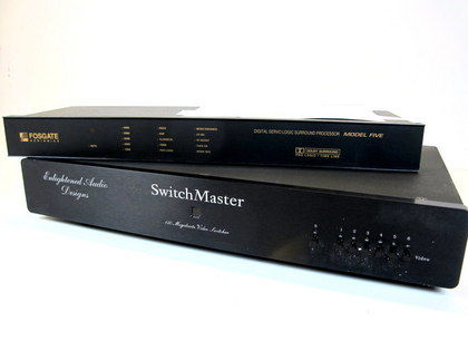 Surroundprocessor, Fosgate & videoswitch