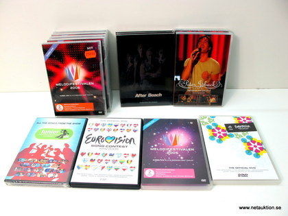 11st dvd-filmer & 3st album: Melodifestivalen, Eurovision, Jöback m.fl