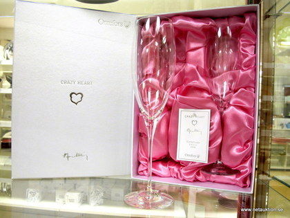 Champagneglas, "Crazy Heart", Efva Attling, Orrefors
