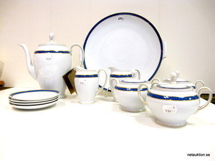 11st delar porslin, "Azur", Rosenthal Classic