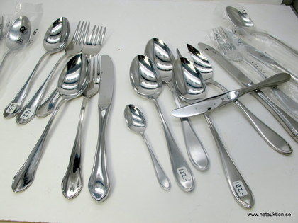 19st delar bestick, "Antwerpen" & "Chippendale", WMF