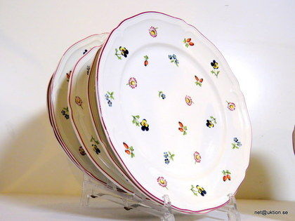 12st delar porslin, tallrikar, Petit Fleur, Villeroy & Boch