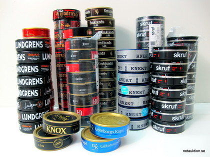 Lössnus: Röda Lacket, Skruf, Oden m.fl