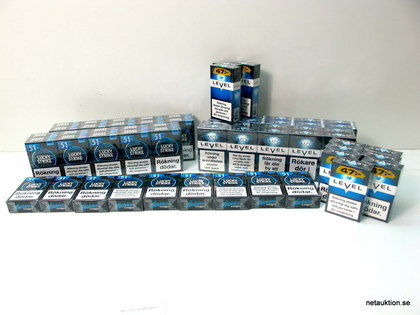 59st askar "klick"cigaretter, Lucky Strike & Level MD