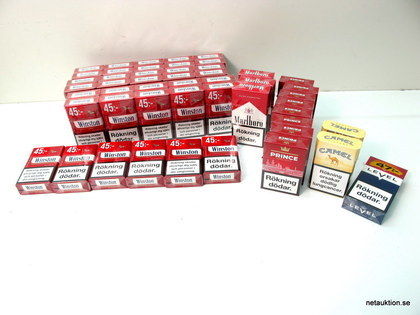 52st askar cigaretter, Winston/Prince/Marlboro m.fl