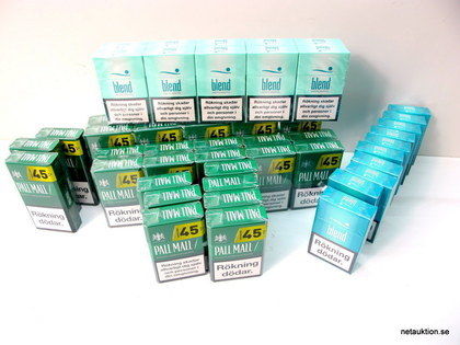 50st askar cigaretter, Pall Mall & Blend (Menthol)