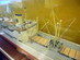 Stort modellfartyg i glasmonter, M/S Sudan
