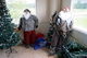 Juldekoration, stora tomtar mm 