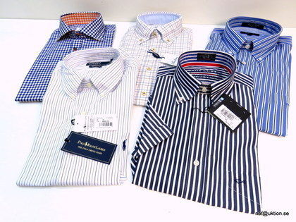 5st skjortor: Paul & Shark & Stenströms m.fl (Small & Medium)