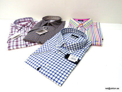 4st märkesskjortor, Oscar & Hugo Boss m.fl (XXL)