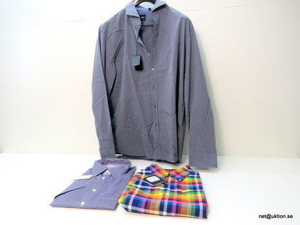 3st märkesskjortor, Paul & Shark & Eton m.fl (3XL)