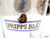Pall med pripps blå glas