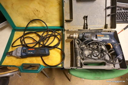 Bosch nibbler och borrmaskin