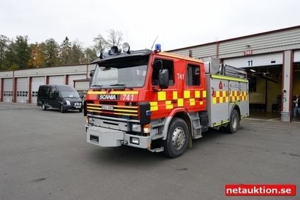 Brandbil, Scania P93ML 4X2, 1992, Bas (PUJ697)