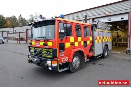 Brandbil, Volvo FL 614 4X2, 1991 (EWU854)