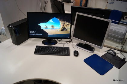 Datorpaket med dubbla skärmar, Acer