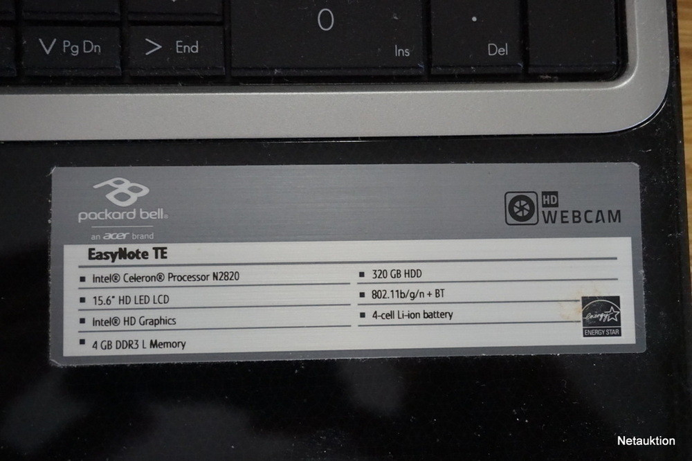 Netauktion - Bärbar dator Packard Bell