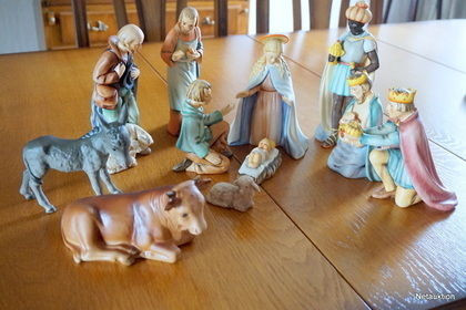 Figuriner Goebel, för julkrubba, 11 delar