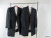 2st frock coats, västar m kravatt och skjortor, stl 50, L, M