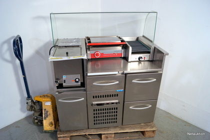 Komplett korvmodul med Rull-/klämgrill samt korvkok mm 