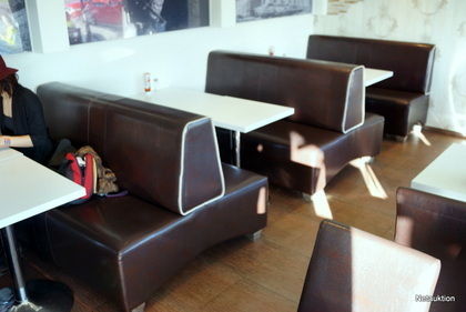 Skinnsoffgrupp för restaurang