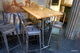 Restaurangmöbler, 2st 4-sits bord inkl stolar, industristil 