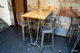 Restaurangmöbler, 2st 4-sits bord inkl stolar, industristil 